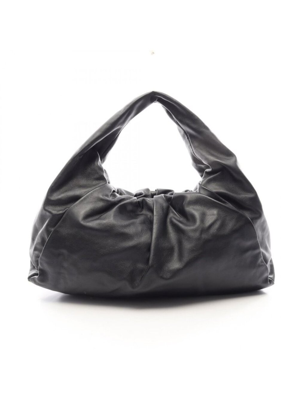 Bottega Veneta Handbag the Shoulder Pouch Black Leather Large